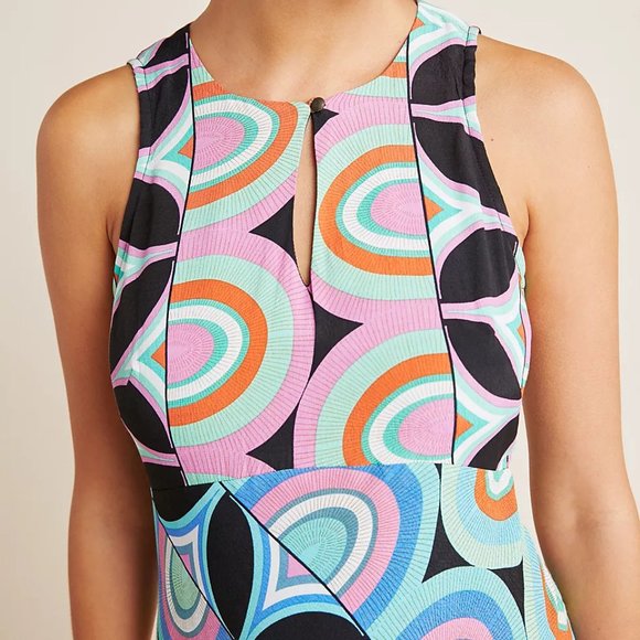 Anthropologie Kenzie Asymmetrical Dress, sz 6 - Picture 3 of 9